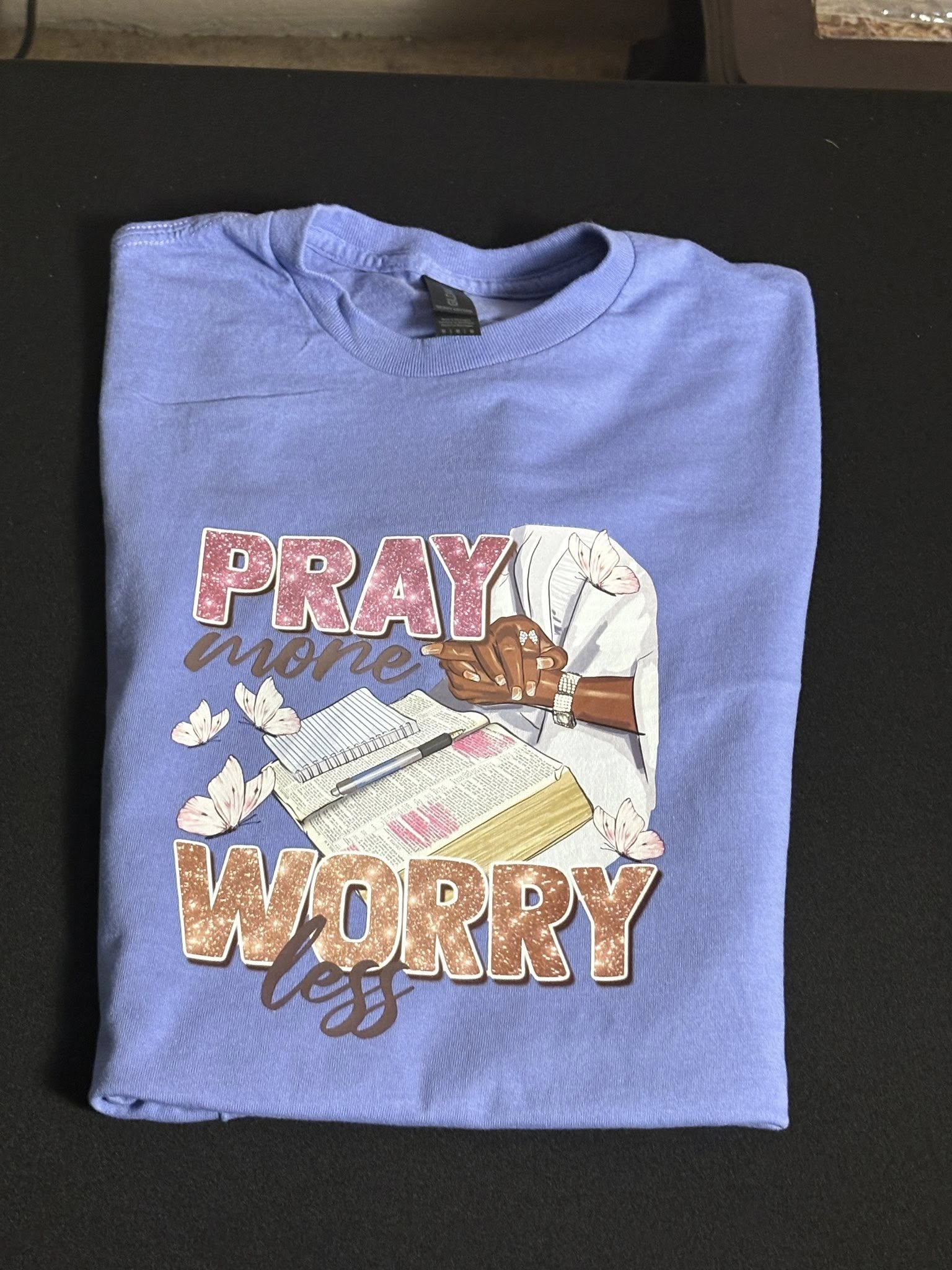 Short Sleeve T-shirt Pray more Worry Less