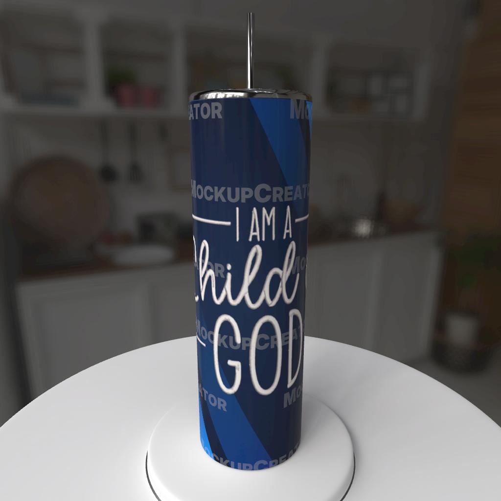 I am a child of God with flowers